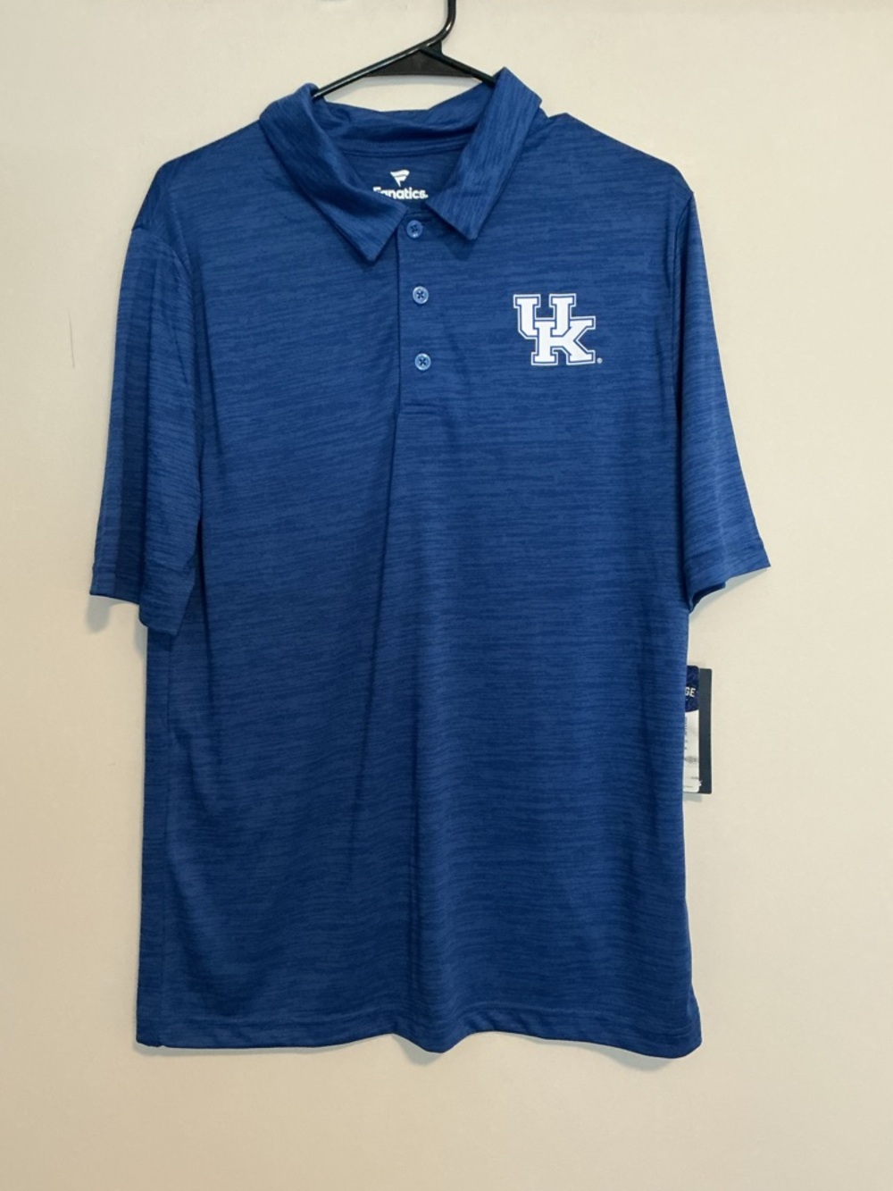 Royal Blue UK Polo Shirt Men’s Medium Big Blue Logo Lightweight Golf